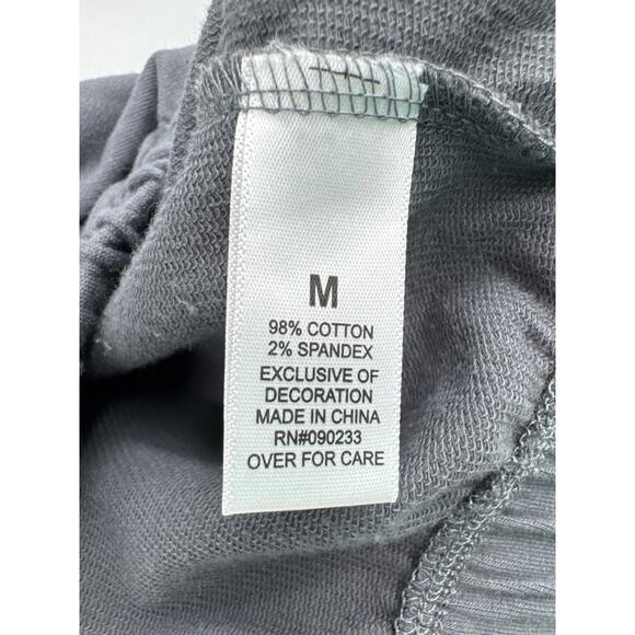 Pacsun Diana Soft Cinched Crew Neck Cropped Gray Sweatshirt Medium Nwot - Picture 6 of 8